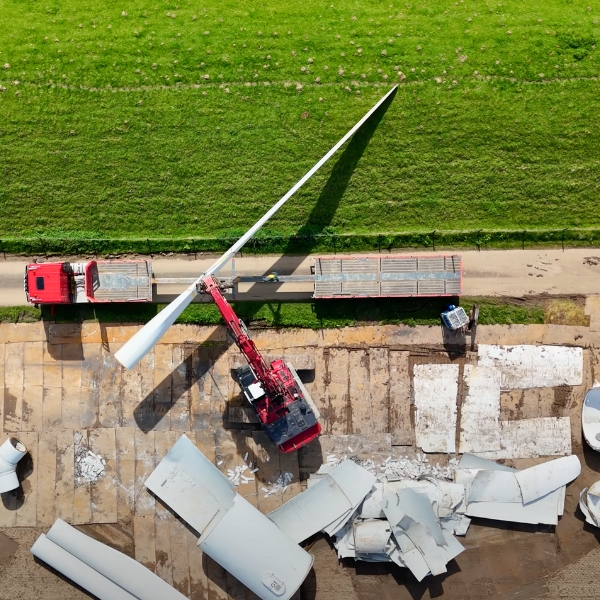 Ontmantelen, slopen en afvoeren windturbines, Strijensas